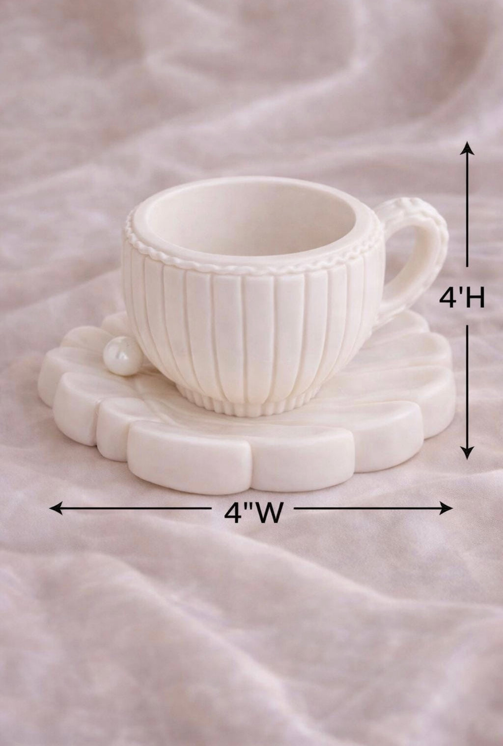Tea Cup Silicone Mold for Soap Candle Resin Chocolate Fondant and Wedding Favors
