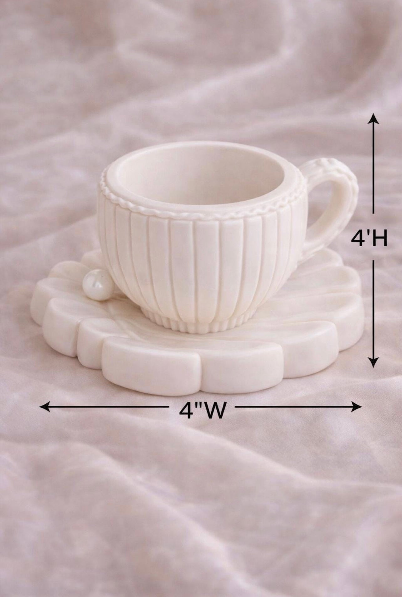 Tea Cup Silicone Mold for Soap Candle Resin Chocolate Fondant and Wedding Favors